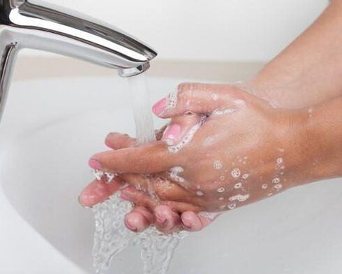 Handwashing as prevention of parasites